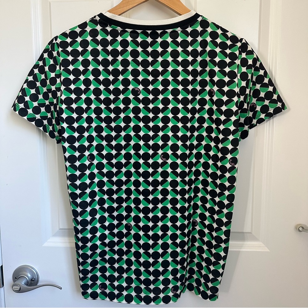 SOLD! MARELLA MAXMARA Labeled as Intrend Green Geometric T-shirt Size:L NWT - Picture 12 of 13